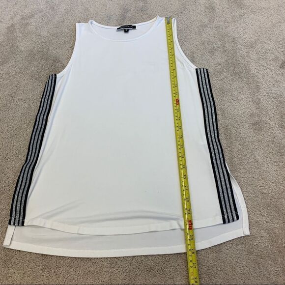 𝅺MELANIE Lyne ivory white tank top Sz M - Picture 9 of 10